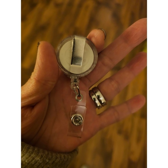 Airline Vintage Button ID holder. Handmade. Rare. Unique. Bling. - Picture 3 of 3